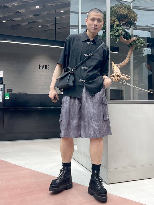 セール】【一部カラーSET UP対応】ワイドカーゴショーツ(HARE
