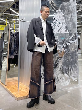 はのやんさん（メンズ・182cm）の秋コーディネート