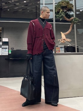 「アイテム（バレエシューズ）」を使った、はのやんさん（メンズ・182cm）の秋コーディネート