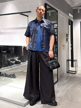 「ワントーン」｜はのやんさん（メンズ・182cm）の春コーディネート