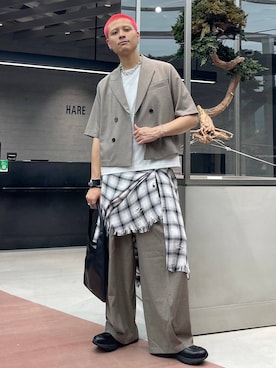 「アイテム（アクセサリー）」を使った、はのやんさん（メンズ・182cm）の夏コーディネート