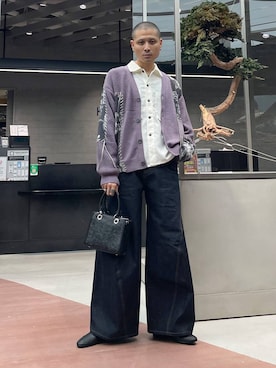 「アイテム（バレエシューズ）」を使った、はのやんさん（メンズ・182cm）の秋コーディネート