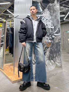 はのやんさん（メンズ・182cm）の冬コーディネート