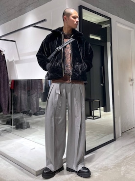 「HARE（ハレ）のアイテム（ジャケット/アウター）」を使った、はのやんさん（メンズ・182cm）の冬コーディネート