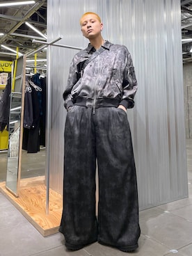 「坊主」｜「アイテム（ブルゾン）」を使った、はのやんさん（メンズ・182cm）の冬コーディネート