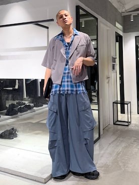 「HARE（ハレ）のアイテム（ブレスレット）」を使った、はのやんさん（メンズ・182cm）の春コーディネート