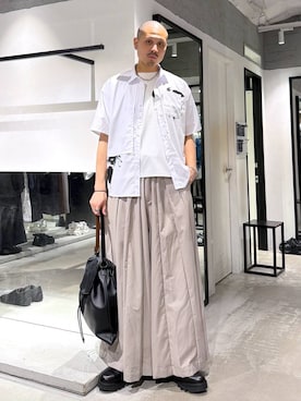 「HARE（ハレ）のアイテム（バッグ）」を使った、はのやんさん（メンズ・182cm）の夏コーディネート