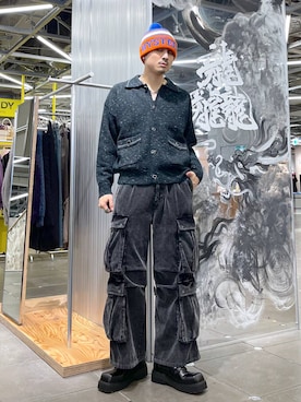 【HARE】BIG4ポケットカーゴパンツ S BIG4ポケットカーゴパンツ(HARE)を使った人気ファッション