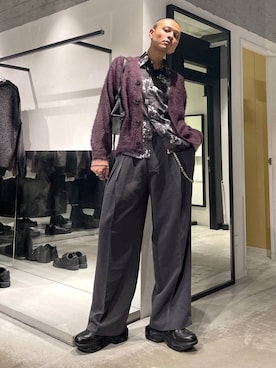 「HARE」｜「アイテム（財布/小物）」を使った、はのやんさん（メンズ・182cm）の秋コーディネート