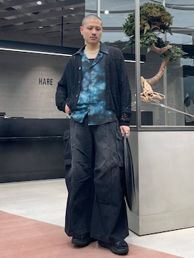 「アイテム（サンダル）」を使った、はのやんさん（メンズ・182cm）の春コーディネート