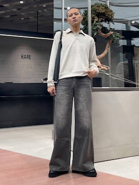 「HARE（ハレ）のアイテム（ブレスレット）」を使った、はのやんさん（メンズ・182cm）の秋コーディネート