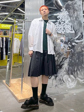 YOSEショートパンツ(HARE)を使った人気ファッション