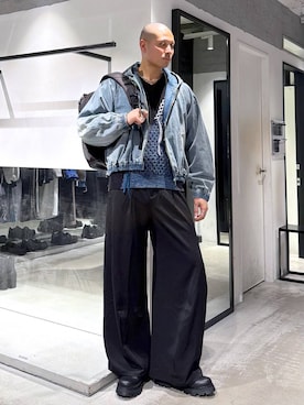 「HARE（ハレ）のアイテム（ブルゾン）」を使った、はのやんさん（メンズ・182cm）の春コーディネート