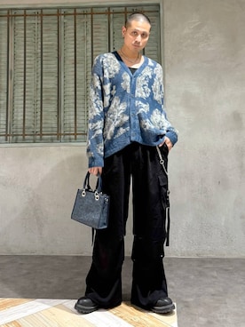 「HARE」｜「アイテム（財布/小物）」を使った、はのやんさん（メンズ・182cm）の秋コーディネート