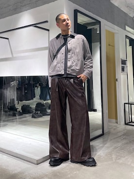 「HARE（ハレ）のアイテム（バッグ）」を使った、はのやんさん（メンズ・182cm）の秋コーディネート