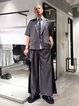 「HARE（ハレ）のアイテム（トップス）」を使った、はのやんさん（メンズ・182cm）の夏コーディネート