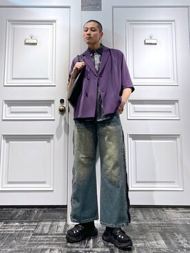 はのやんさん（メンズ・182cm）の春コーディネート
