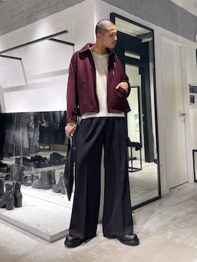 「アイテム（ブレスレット）」を使った、はのやんさん（メンズ・182cm）の秋コーディネート