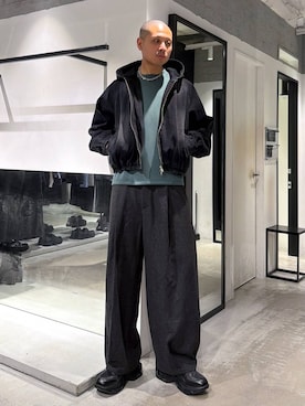 「HARE（ハレ）のアイテム（ジャケット/アウター）」を使った、はのやんさん（メンズ・182cm）の春コーディネート