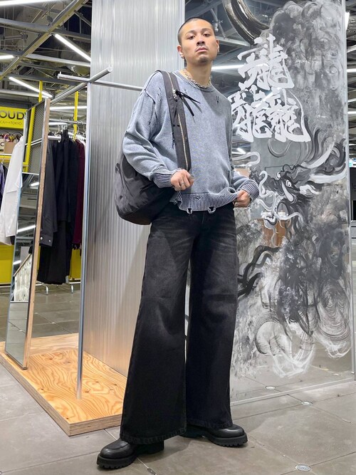 HARE 東急プラザ原宿はのやんさんのデニムパンツを使った 