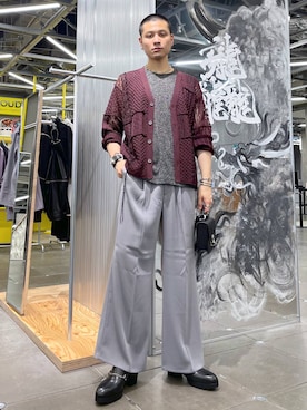 「アイテム（バングル/リストバンド）」を使った、はのやんさん（メンズ・182cm）の夏コーディネート