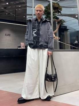 はのやんさん（メンズ・182cm）の春コーディネート