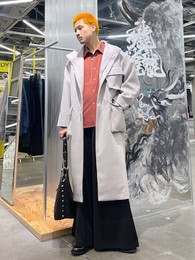 「HARE（ハレ）のアイテム（その他アウター）」を使った、はのやんさん（メンズ・182cm）の秋コーディネート