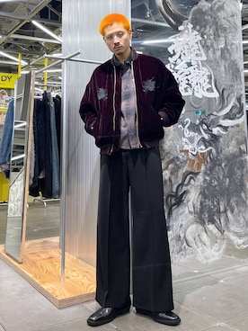 シシュウスーベニアブルゾン(HARE)を使った人気ファッション