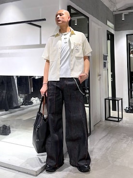 「HARE（ハレ）のアイテム（財布/小物）」を使った、はのやんさん（メンズ・182cm）の夏コーディネート