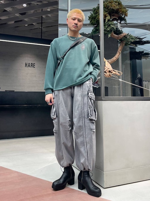 セール】コラージュバックプリントカット(HARE)（Tシャツ