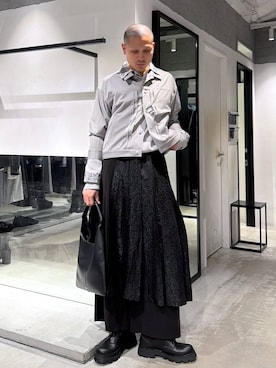 「HARE（ハレ）のアイテム（ジャケット/アウター）」を使った、はのやんさん（メンズ・182cm）の春コーディネート