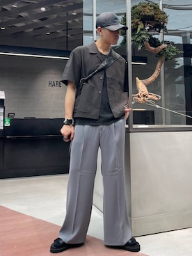 「アイテム（タンクトップ）」を使った、はのやんさん（メンズ・182cm）の夏コーディネート