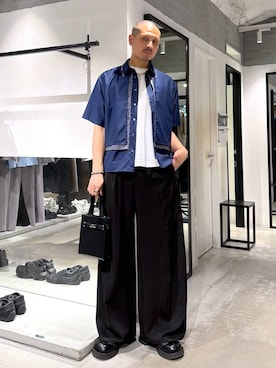 「HARE（ハレ）のアイテム（トップス）」を使った、はのやんさん（メンズ・182cm）の夏コーディネート