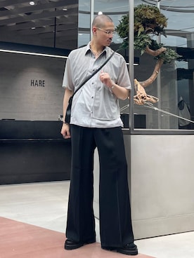 「HARE」｜はのやんさん（メンズ・182cm）の春コーディネート