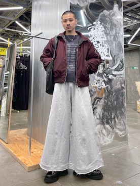 はのやんさん（メンズ・182cm）の冬コーディネート