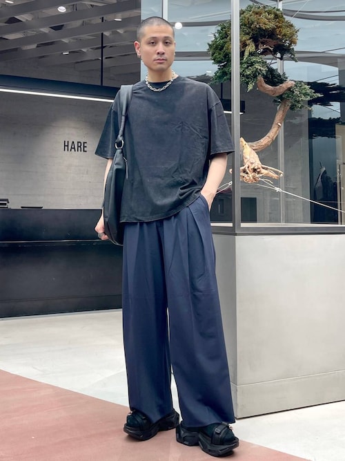 HARE クロワッサンショルダーバッグ HARE ショルダーバッグ クロワッサンショルダーBAG(HARE) メンズ