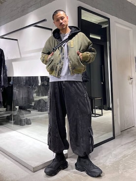 はのやんさん（メンズ・182cm）の冬コーディネート