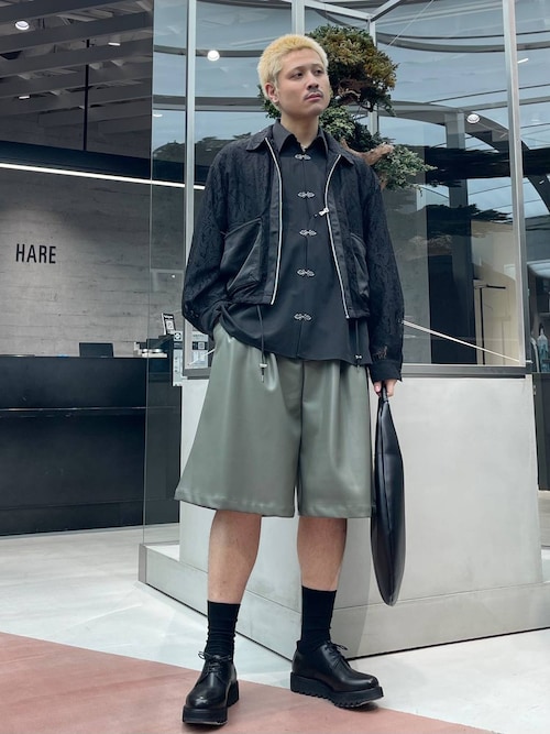 SET UP対応】フラワーレースブルゾン(HARE)（ブルゾン）｜HARE