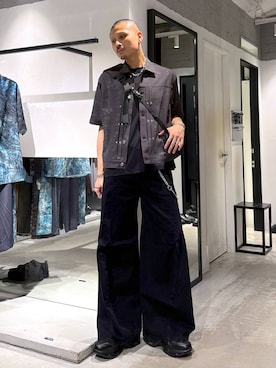 「HARE（ハレ）のマルチWAYウォレットチェーン(HARE)（ウォレットチェーン、シルバー系）」を使った、はのやんさん（メンズ・182cm）の夏コーディネート