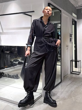 「HARE（ハレ）のアイテム（バッグ）」を使った、はのやんさん（メンズ・182cm）の春コーディネート