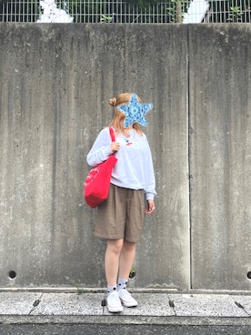 「アイテム（スウェット）」を使った、sumitannofukuさん（レディース・158cm）の秋コーディネート