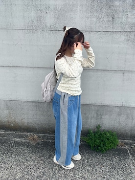 「アイテム（バックパック/リュック）」を使った、sumitannofukuさん（レディース・158cm）の秋コーディネート