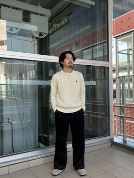 豊　浩樹さん（メンズ・175cm）の秋コーディネート