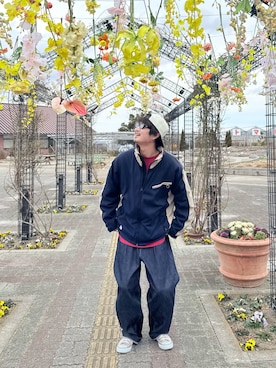 「DRIES VAN NOTEN（ドリスヴァンノッテン）のアイテム（パンツ）」を使った、センセーさん（メンズ・183cm）の冬コーディネート