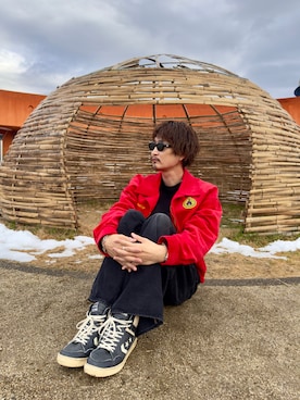 「doublet（ダブレット）のアイテム」を使った、センセーさん（メンズ・183cm）の冬コーディネート