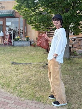 「KIJIMA TAKAYUKI（キジマ　タカユキ）のアイテム（ハット）」を使った、センセーさん（メンズ・183cm）の夏コーディネート