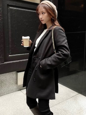 「RESEXXY（リゼクシー）のアイテム（その他アウター）」を使った、ERIKAさん（レディース・157cm）の秋コーディネート