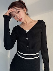 オープンワークコンビニットワンピース｜リゼクシー（RESEXXY