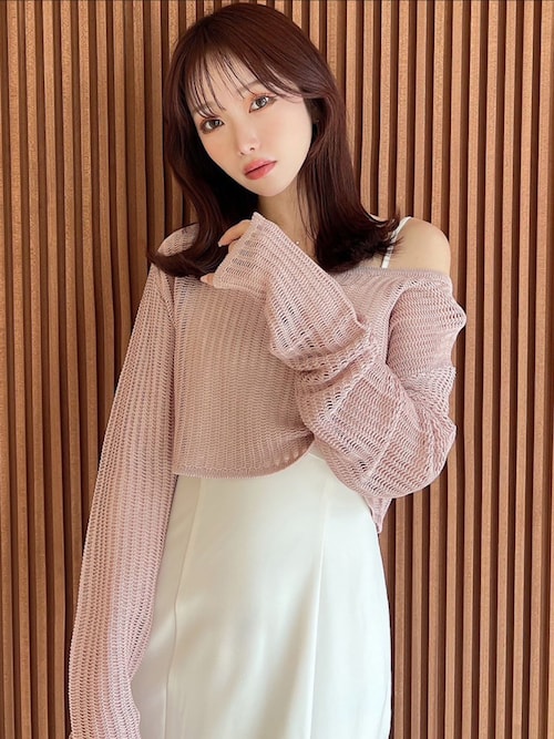 メッシュニットトップス（ニット/セーター）｜RESEXXY（リゼクシー）の