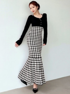 「RESEXXY（リゼクシー）のアイテム（ワンピース）」を使った、ERIKAさん（レディース・157cm）の秋コーディネート